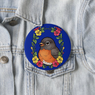 Adorable Connecticut Bird With Mirabilis Button
