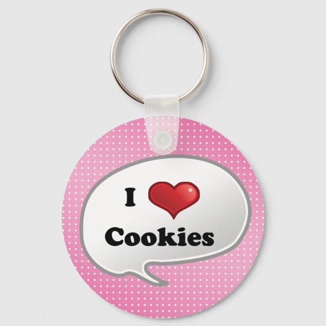 Adorable cookie balloon keychain (Front)