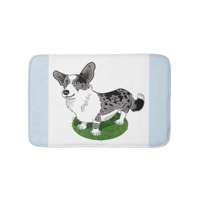 Adorable Corgi  Bath Mat (Front)