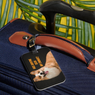 Adorable Corgi Puppy Luggage Tag