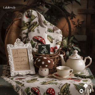 Adorable Cottagecore setup Pregnancy Announcement