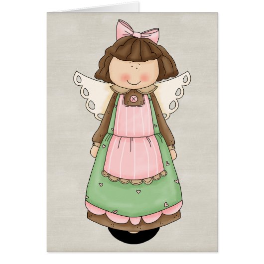 Adorable Country Angel Doll Cards (Front)