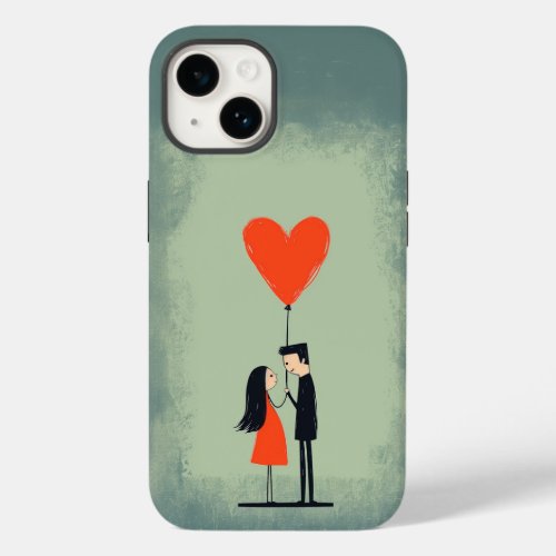 Adorable Couple Love iPhone Case