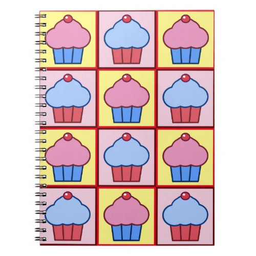 Adorable Cupcake Pattern Notebook