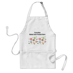 Adorable Cupcakes with Saying Adult Apron