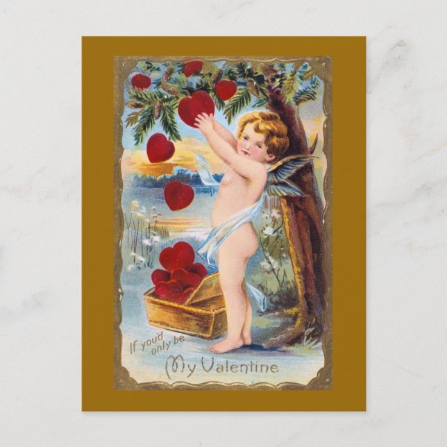 Adorable Cupid Valentine - Vintage! Holiday Postcard (Front)