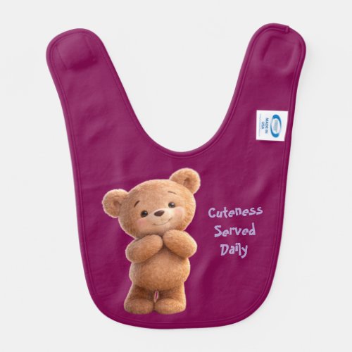 Adorable Custom Illustrated Baby Bib – Vibrant &