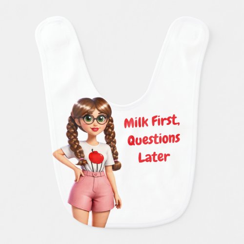 Adorable Custom Illustrated Baby Bib – Vibrant &