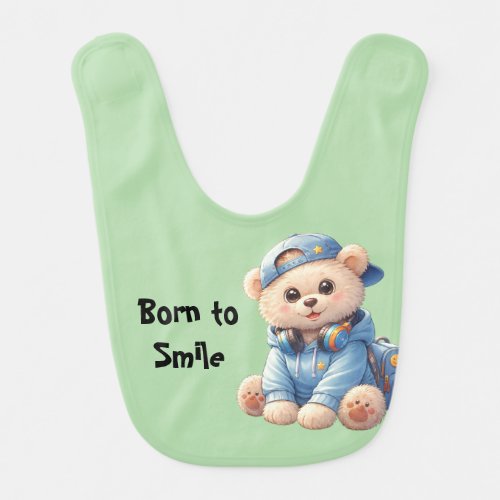 Adorable Custom Illustrated Baby Bib – Vibrant &