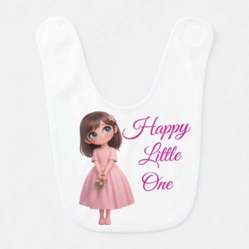 Adorable Custom Illustrated Baby Bib – Vibrant &