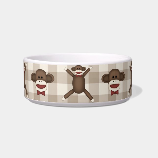 Adorable Customizable Sock Monkey Tees, Gifts Bowl (Front)