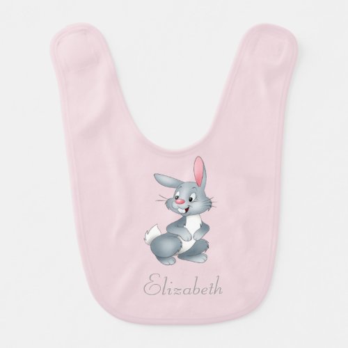 Adorable Cute Baby Bunny _Personalized Bib