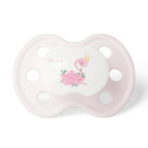 Adorable Cute Baby Pink Flamingo -Personalized Pacifier