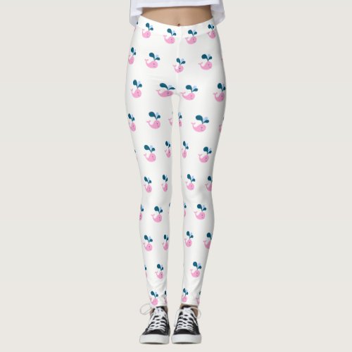 Adorable Cute Baby Whale Leggings