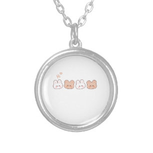 Adorable Cute Bear – Cozy Animal Decor Silver Plated Necklace