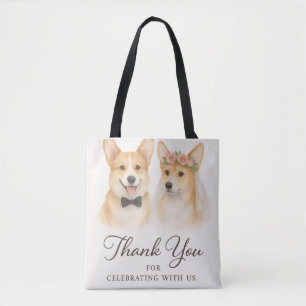 Adorable Cute Bride and Groom Wedding Party Gift Tote Bag
