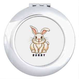 Adorable Cute Bunny  Compact Mirror