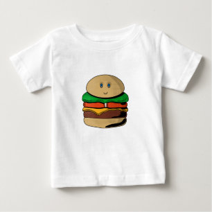 Adorable Cute Burger Hamburger Kawaii Baby T-Shirt