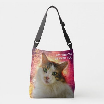 Adorable Cute Calico Cat Crossbody Bag