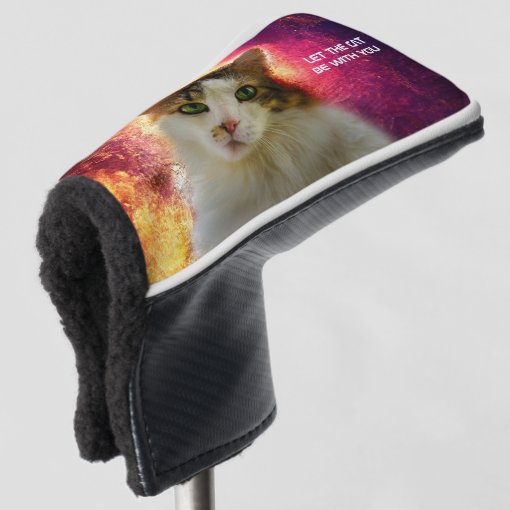 Adorable Cute Calico Cat Golf Head Cover Zazzle