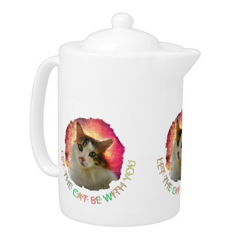 Adorable Cute Calico Cat Teapot
