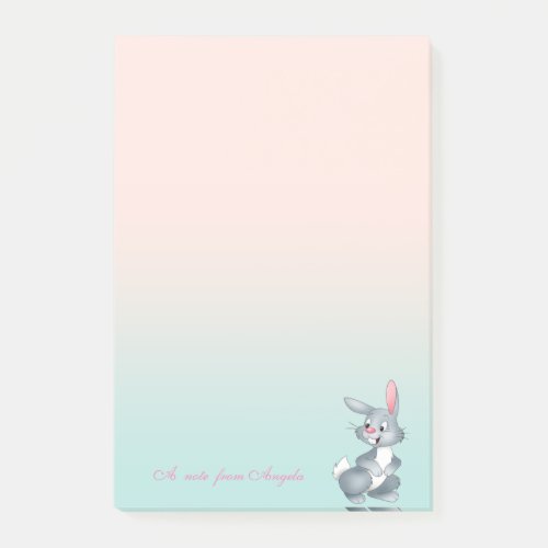 Adorable Cute Cartoon Bunny Post_it Notes