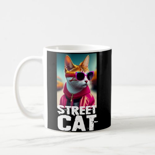 Adorable Cute Cat in Pink Tracksuit Coffee Mug