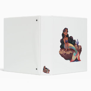 Adorable Cute Elegant Mermaid 3 Ring Binder