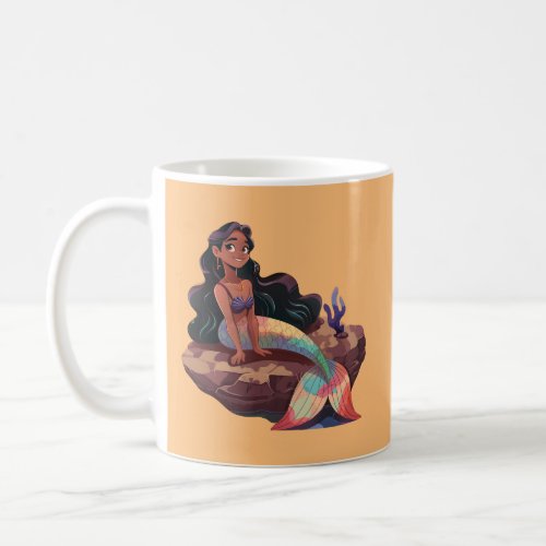 Adorable Cute Elegant Mermaid Coffee Mug