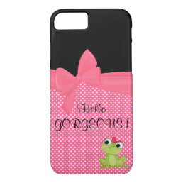 Adorable Cute Frog on Polka Dots-Hello Gorgeous iPhone 8/7 Case