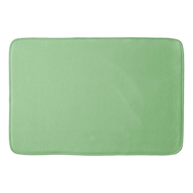 Adorable cute green blank trendy modern summer bath mat (Front)