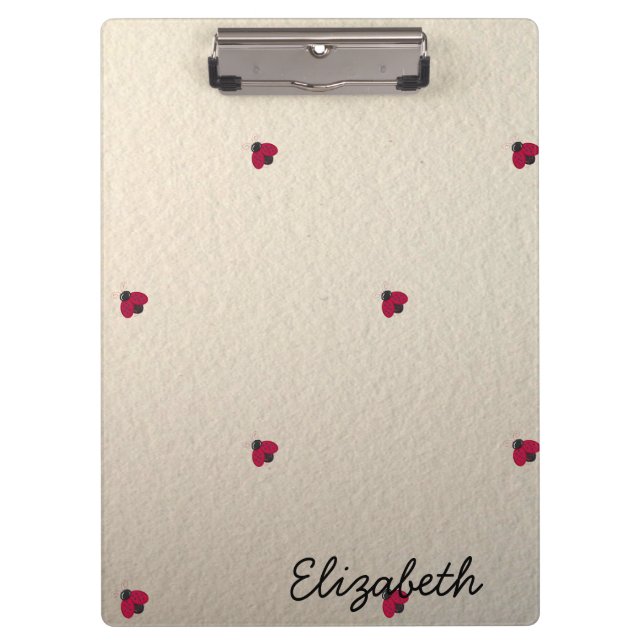 Adorable Cute ,Ladybugs,Luminous-Personalized Clipboard (Front)