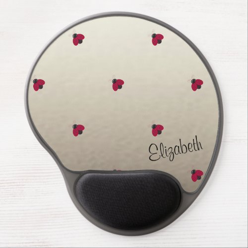 Adorable Cute LadybugsLuminous_Personalized Gel Mouse Pad