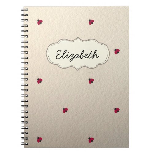 Adorable Cute LadybugsLuminous_Personalized Notebook