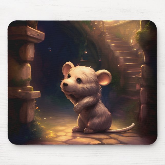Adorable Cute Little Mouse Pad (Front)