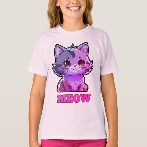 Adorable Cute Meow T_Shirt