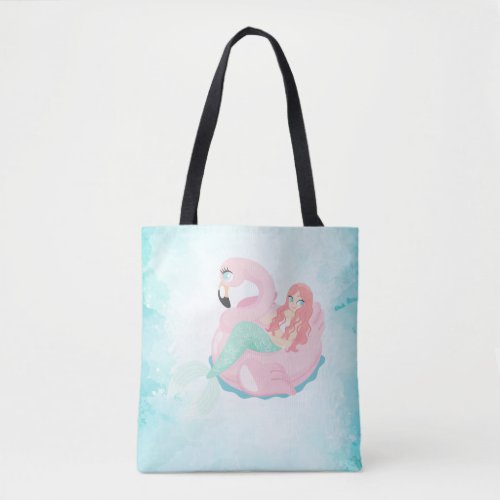 Adorable Cute Mermaid Sea Tote Bag