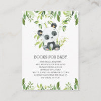 Adorable Cute Panda Greenery Bring Books for Baby
