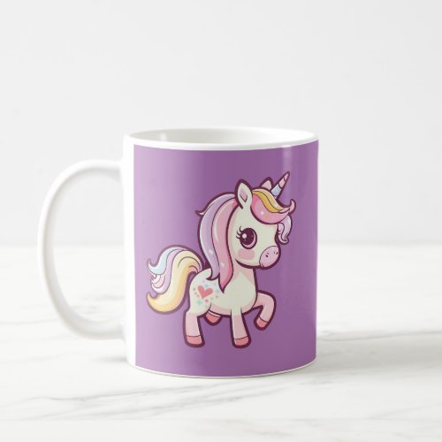 Adorable Cute Pastel Unicorn Coffee Mug