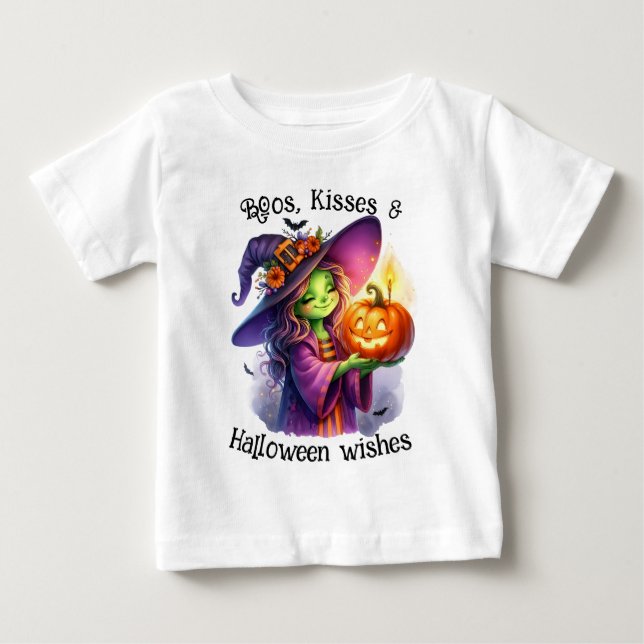 Adorable Cute Spooky Kids Halloween Baby T-Shirt (Front)