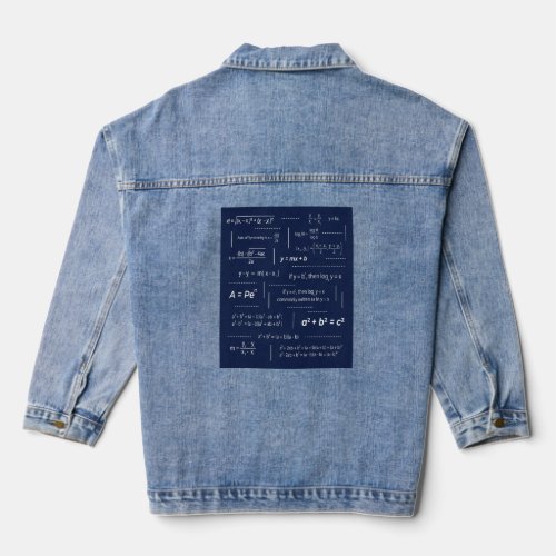 Adorable Cute Welcome Back To School Patterns   Denim Jacket