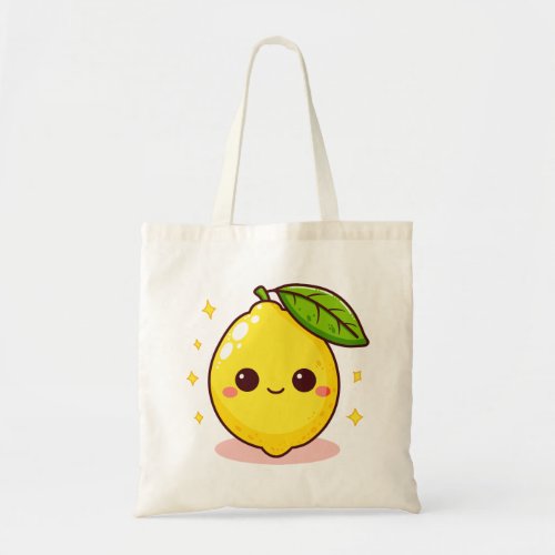 Adorable Cute Yellow Lemon Tote Bag