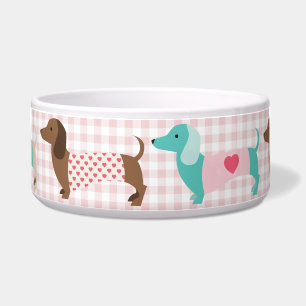 Adorable Dachshund Dog Bowl