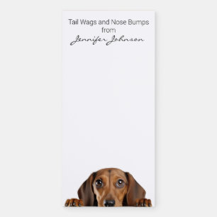 Adorable Dachshund Dog Pet Puppy Magnetic Notepad
