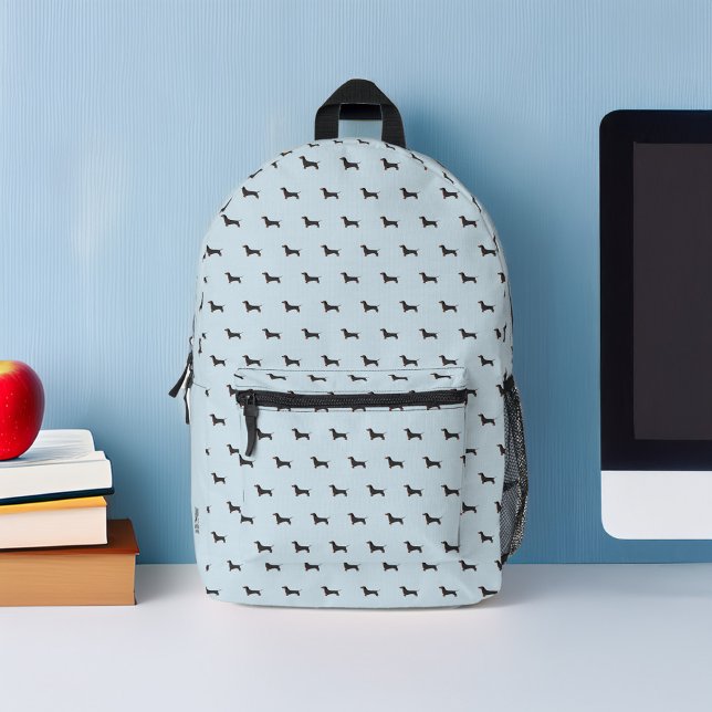 Adorable Dachshund Dogs Pattern Personalized Printed Backpack (Creator Uploaded)