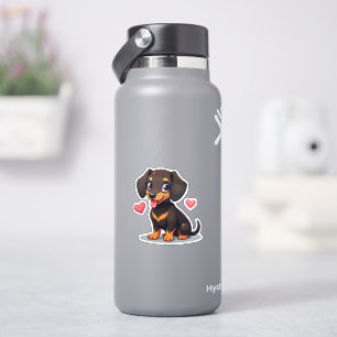 Adorable Dachshund, Kawaii Cutie, Small Sticker