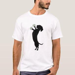 Adorable Dachshund Silhouette Design T-Shirt