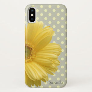 Adorable Daisy,Flower,Polka Dots -Personalized iPhone X Case