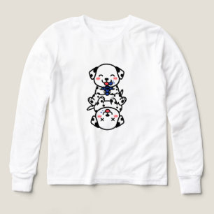 Adorable Dalmatian Puppies Blueberry Fun Tri-Blend Shirts
