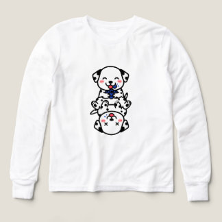 Adorable Dalmatian Puppies Blueberry Fun Tri-Blend Shirts